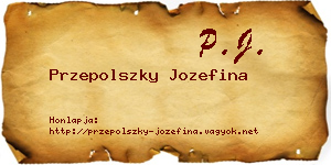 Przepolszky Jozefina névjegykártya